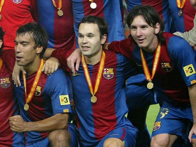 Giovanni Van Bronckhors, left, and Lione Messi, enjoyed great success as teammates at Barcelona