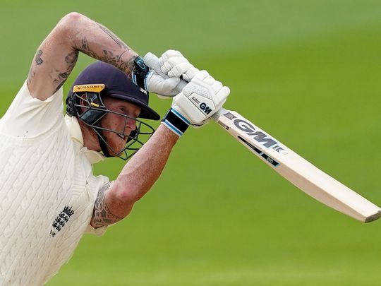 England's Ben Stokes in action against West Indies in Manchester