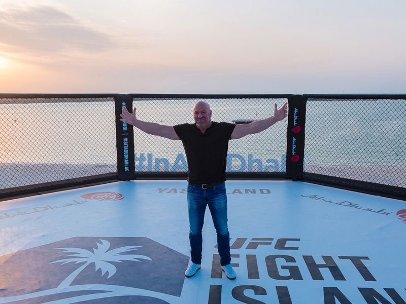 UFC President Dana White on Fight Island in Abu Dhabi