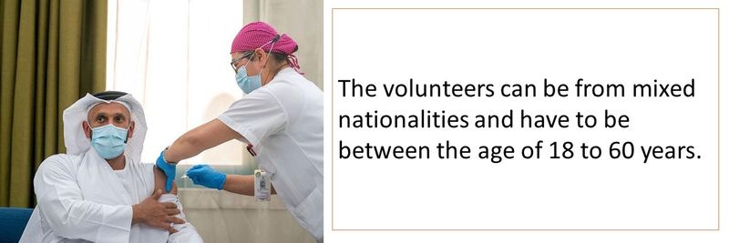 The volunteers can be from mixed nationalities and have to be between the age of 18 to 60 years.