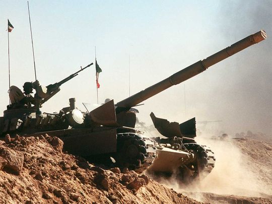 tanks battles in gulf war 2