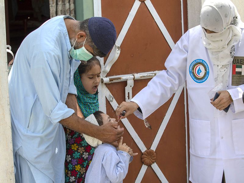 UAE: Emirates Polio Campaign vaccinates 722,500 kids in Pakistan |  News-photos – Gulf News
