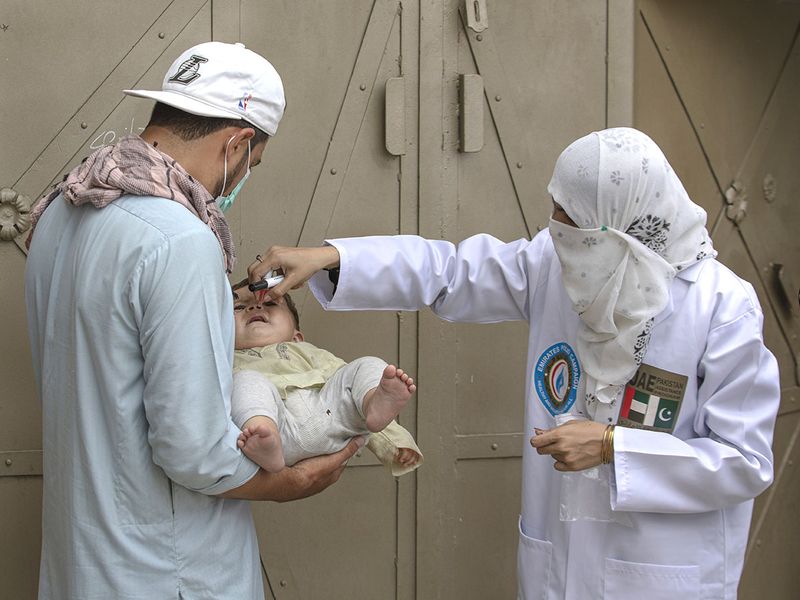 UAE polio vaccination in PAK