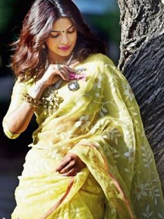 Bollywood stars in saris