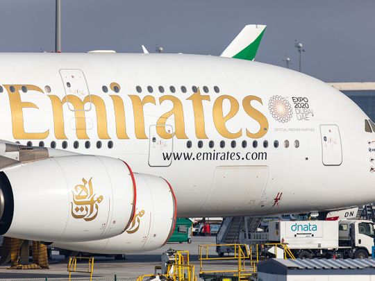 Stock Emirates airlines aircraft