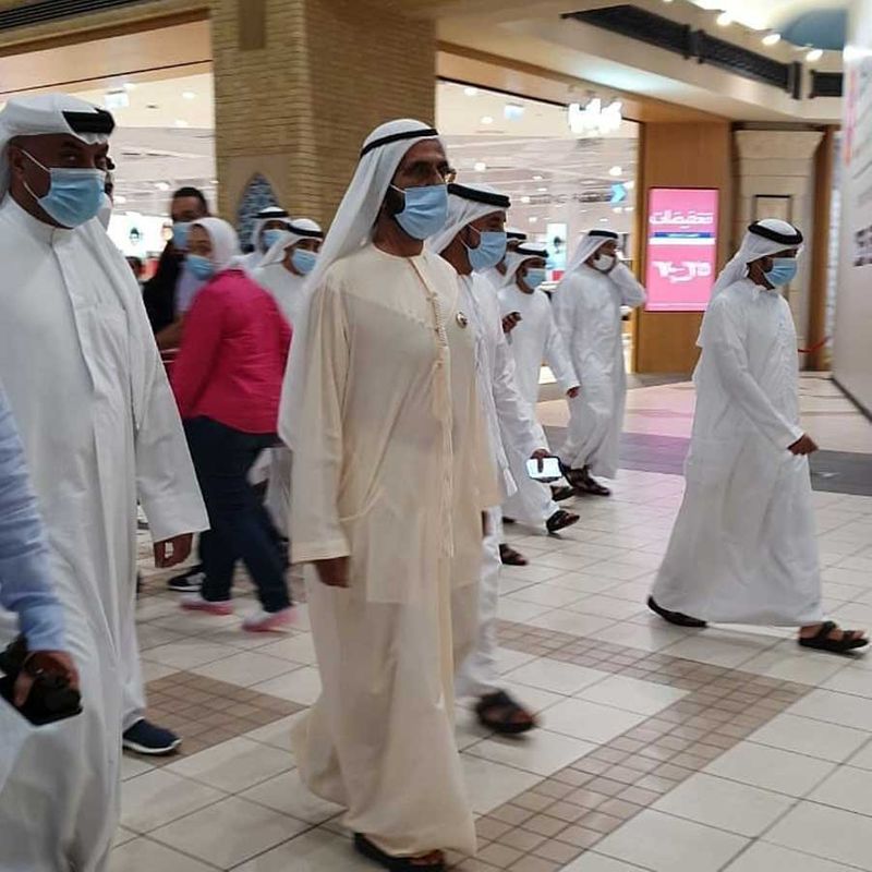 Full image of Sheikh Mohammed at Ibn Battuta Mall
