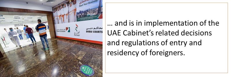 Regulations by UAE cabinet 