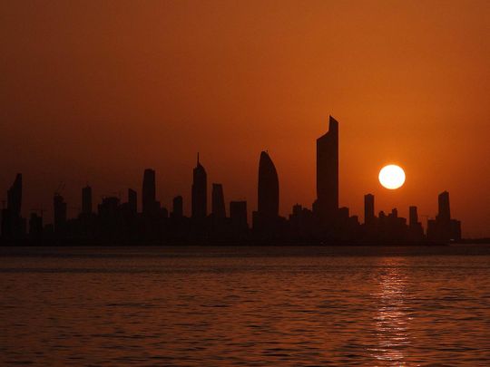 Stock Kuwait city skyline