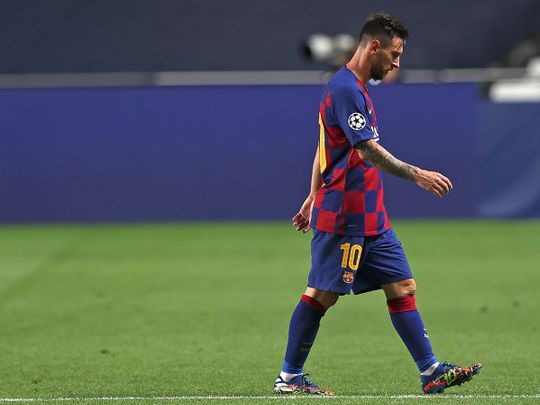 Lionel Messi is heading for the Barcelona exit after Bayern humiliation