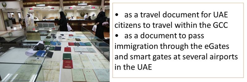 as a travel document for UAE citizens to travel within the GCC