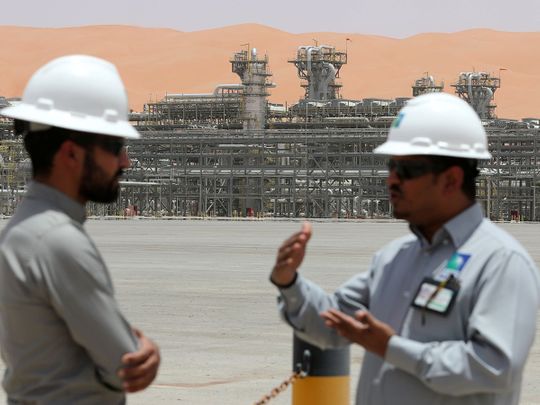 Stock Saudi Aramco oil refinery