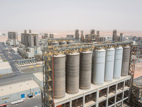 Stock UAE Oil Refinery Adnoc Ruwais