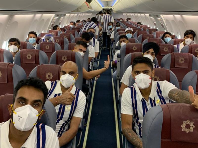 Mumbai Indians fly into Abu Dhabi for IPL 13