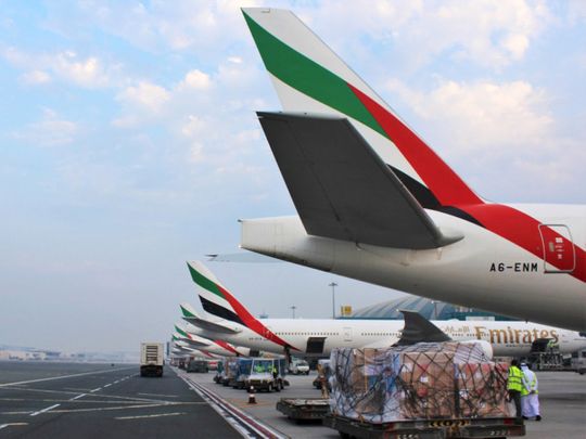 Stock Emirates airlines aircraft