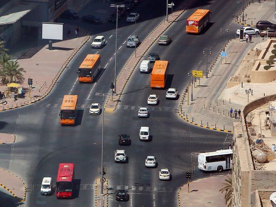 Stock Kuwait road bus 