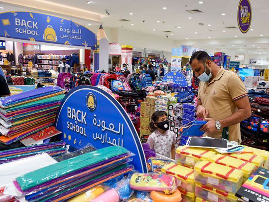 COVID -19: UAE parents, students go shopping for the new school term - Gulf News