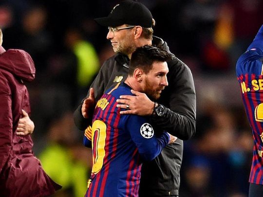 Lionel Messi will not be playing for Liverpool boss Jurgen Klopp