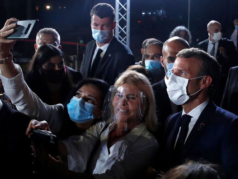 Lebanon visit Macron