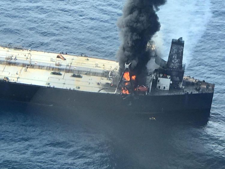 oil-tanker-carrying-crude-catches-fire-off-sri-lanka