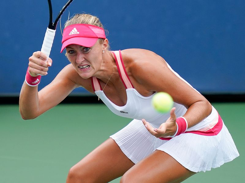 Kristina Mladenovic slumped to defeat against Varvara Gracheva at the US Open