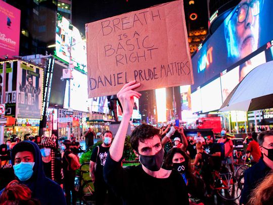 Daniel Prude protests New York