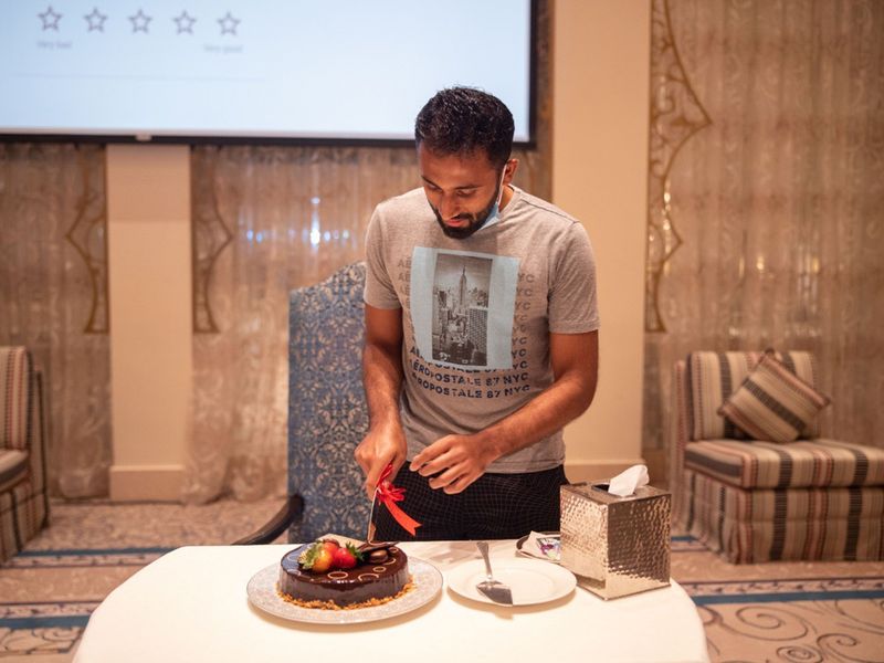 Rajasthan Royals had their cake and ate it to mark Shreyas Gopal's 27th birthday.