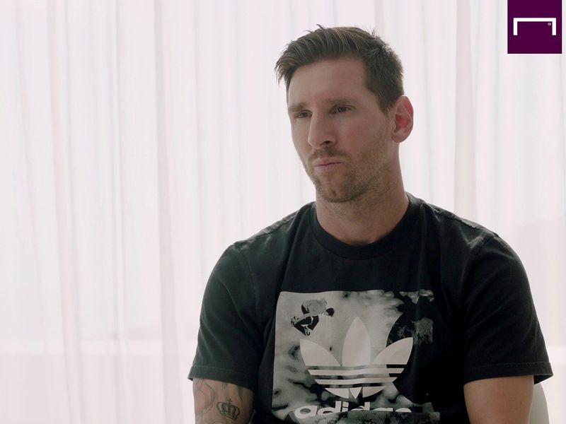  Lionel Messi during his inerview at his home in Barcelona by Goal.com