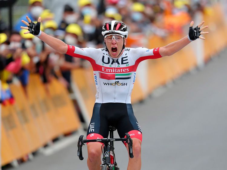 Uae Team Emirates Tadej Pogacar Wins Ninth Stage Of Tour De France Uae Sport Gulf News