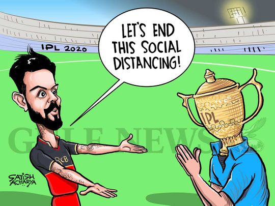 Cartoon from Satish Acharya: Indian Premier League in UAE will bring cricket  back to the fans | Cartoons – Gulf News