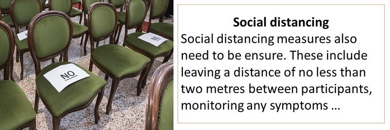 Social distancing should also be maintained.