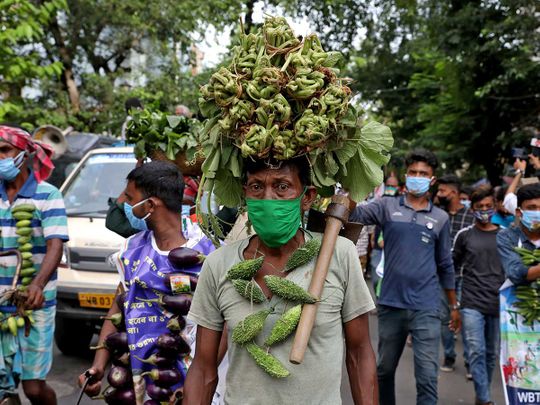 Farmers protest bill india