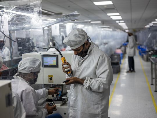 Stock India factory economy Lava mobile