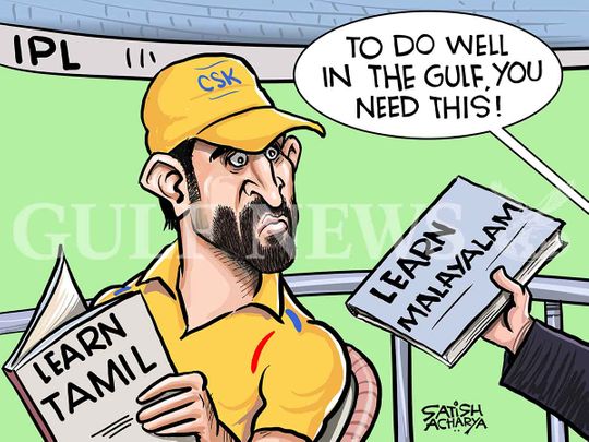 Cartoon from Satish: IPL 2020 in the UAE | Cartoons – Gulf News
