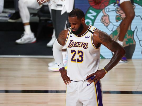 LA Lakers' LeBron James