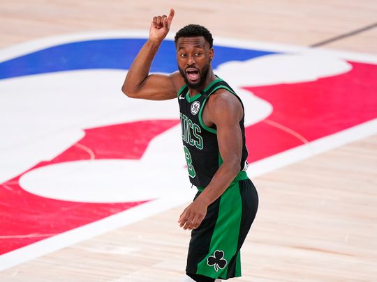 Boston Celtics' Kemba Walker against the Miami Heat 