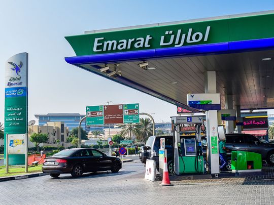 STOCK Emarat gas station fuel