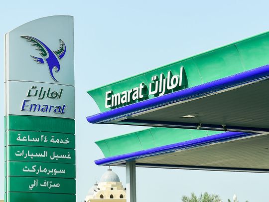 STOCK Emarat gas station fuel