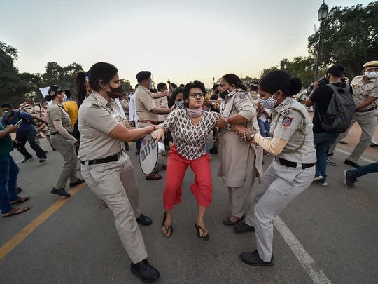 Protest rape Bhim army
