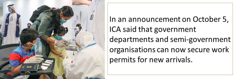 Government departments and semi-government organisations can now secure work permits for new arrivals