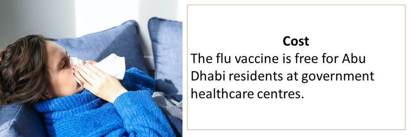 The flu vaccine is free for Abu Dhabi residents at government healthcare centres.