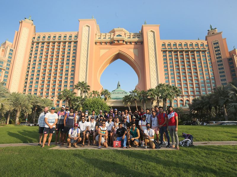 Delhi Capitals relax at Atlantis Palm in Dubai.