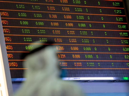 Stock DFM Dubai stock market traders