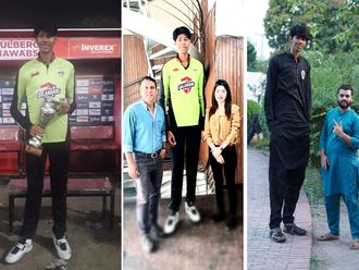 Pakistan's 7.6-foot Gujjar aims to be tallest cricketer