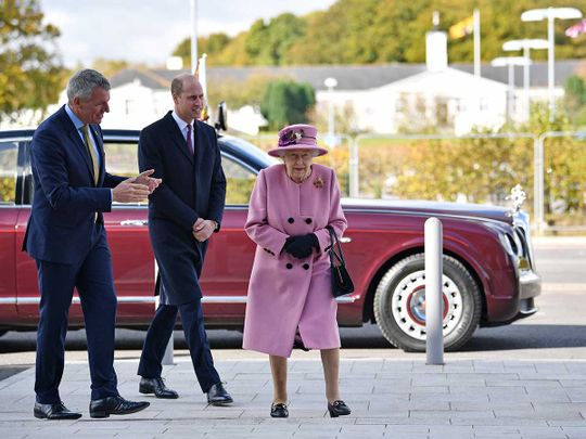 Britain's Queen Elizabeth and Prince William 