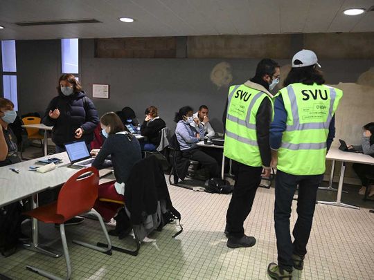 France Health Brigades patrol the Strasbourg University campus
