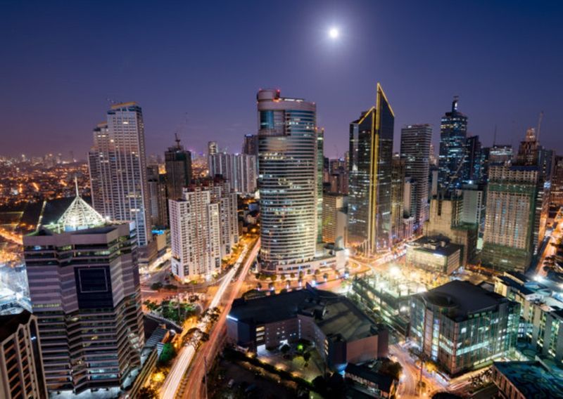 Philippines Makati skyline