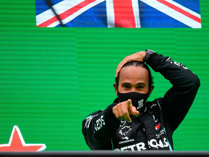 Lewis Hamilton won in Portugal
