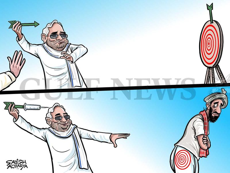 Cartoons from Satish Acharya: Politics in India & other issues | Cartoons –  Gulf News