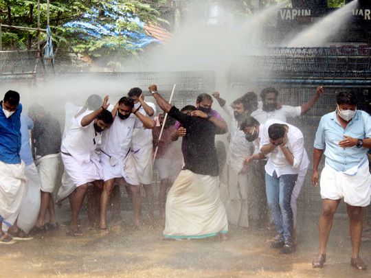 Kerala youth congress protest TVM