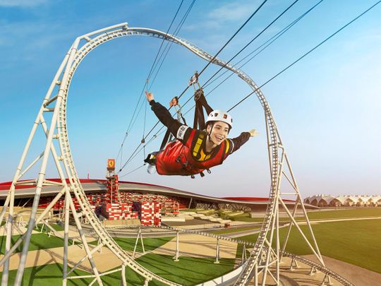 Ferrari world zipline